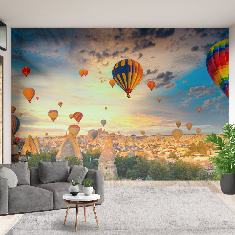 Tapete mit Motiv: Heißluftballons über Kappadokien