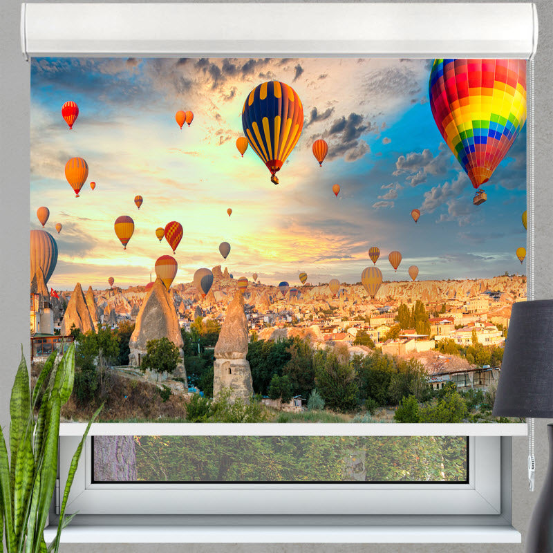 Kassettenrollo mit Motiv: Heißluftballons über Kappadokien