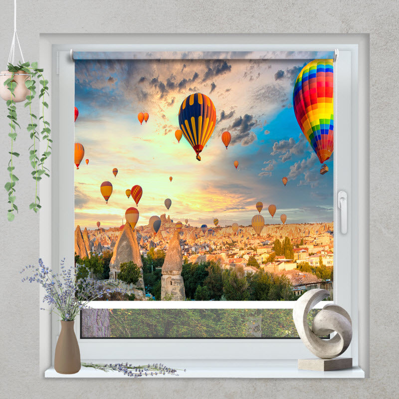 Klemmfix Rollo mit Motiv: Heißluftballons über Kappadokien