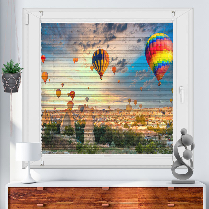 Plissee mit Motiv: Heißluftballons über Kappadokien