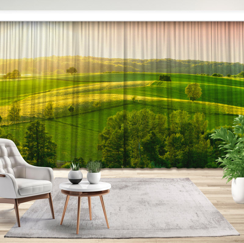 Fotovorhang: Grünes Feld