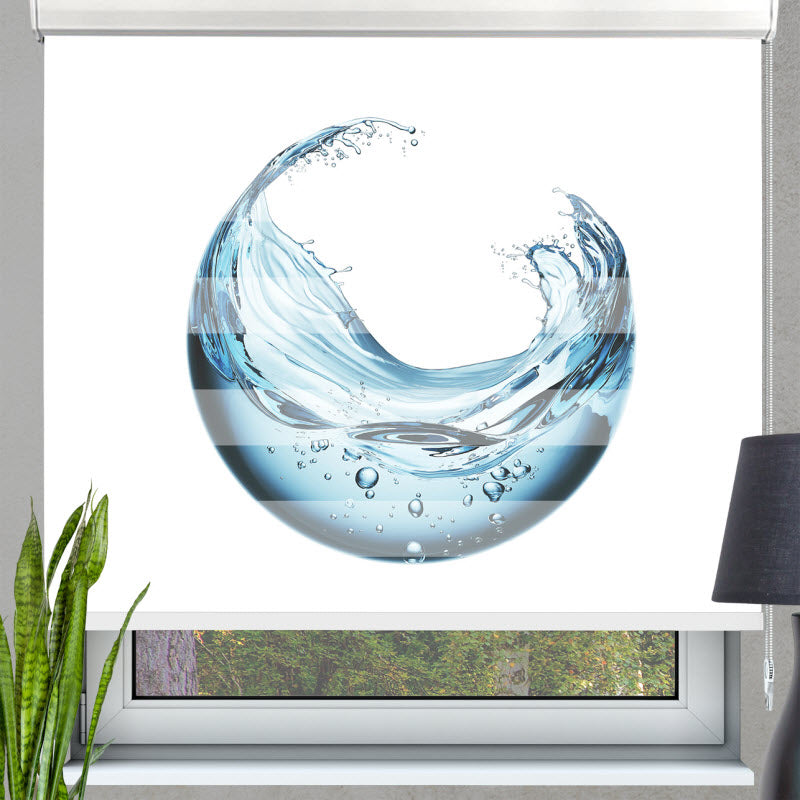 Doppelrollo mit Motiv: Kugel aus Wasser