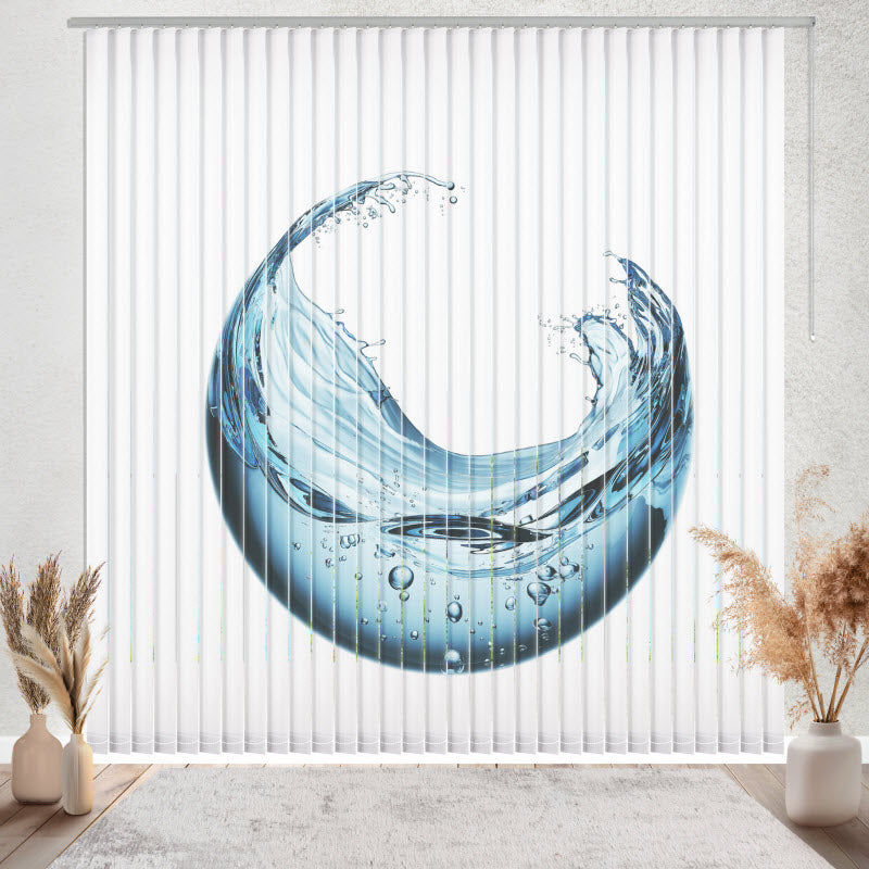 Lamellenvorhang mit Motiv: Kugel aus Wasser
