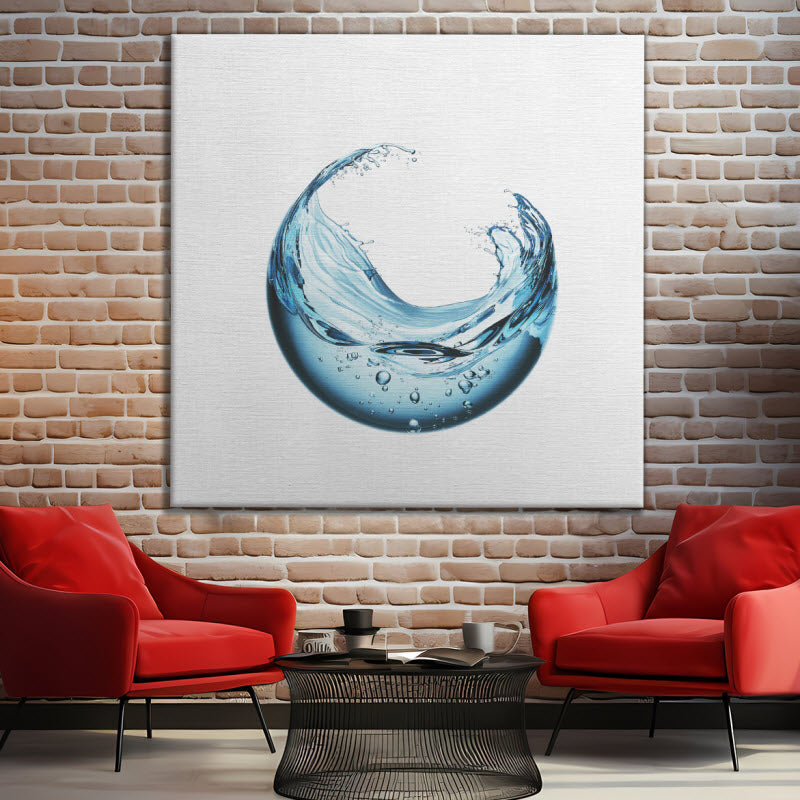 Leinwand mit Motiv: Kugel aus Wasser