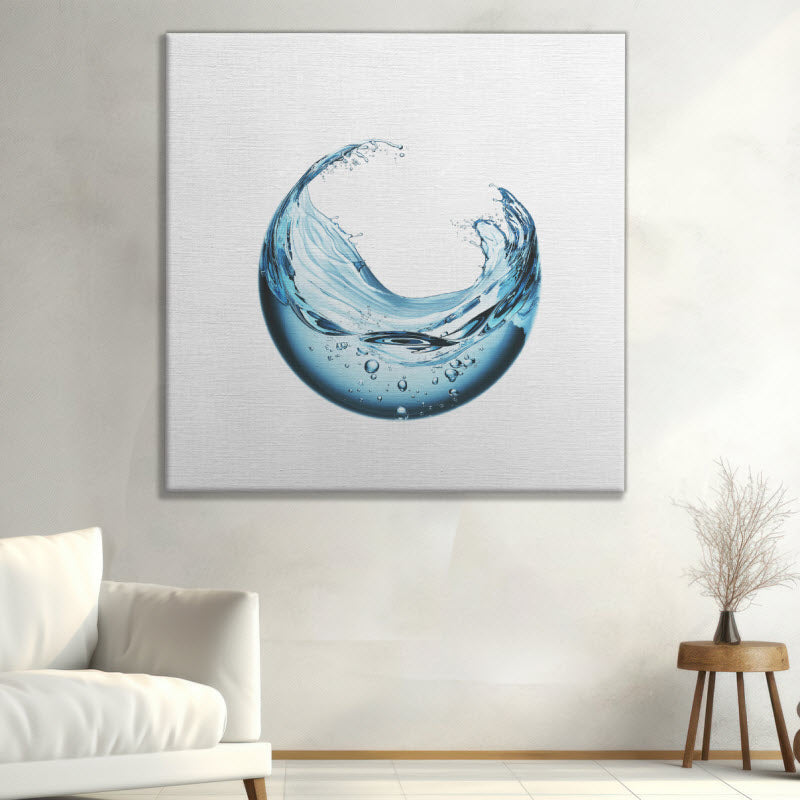 Leinwand mit Motiv: Kugel aus Wasser