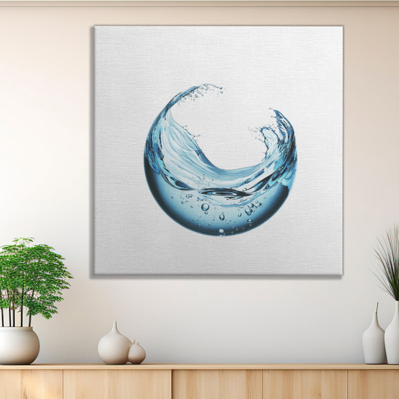 Leinwand mit Motiv: Kugel aus Wasser