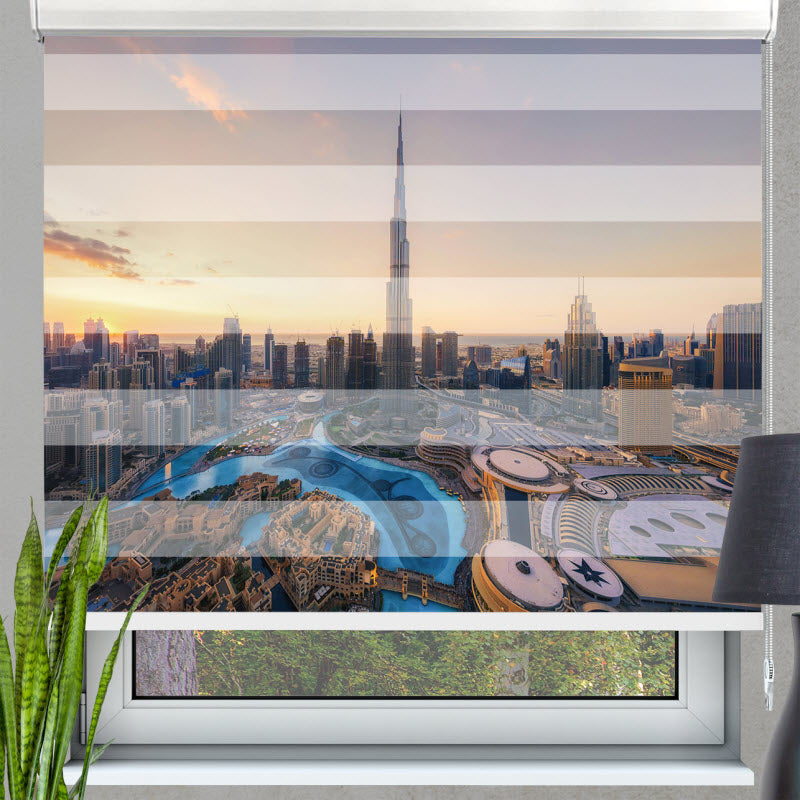 Doppelrollo mit Motiv: Burj Khalifa - Dubai