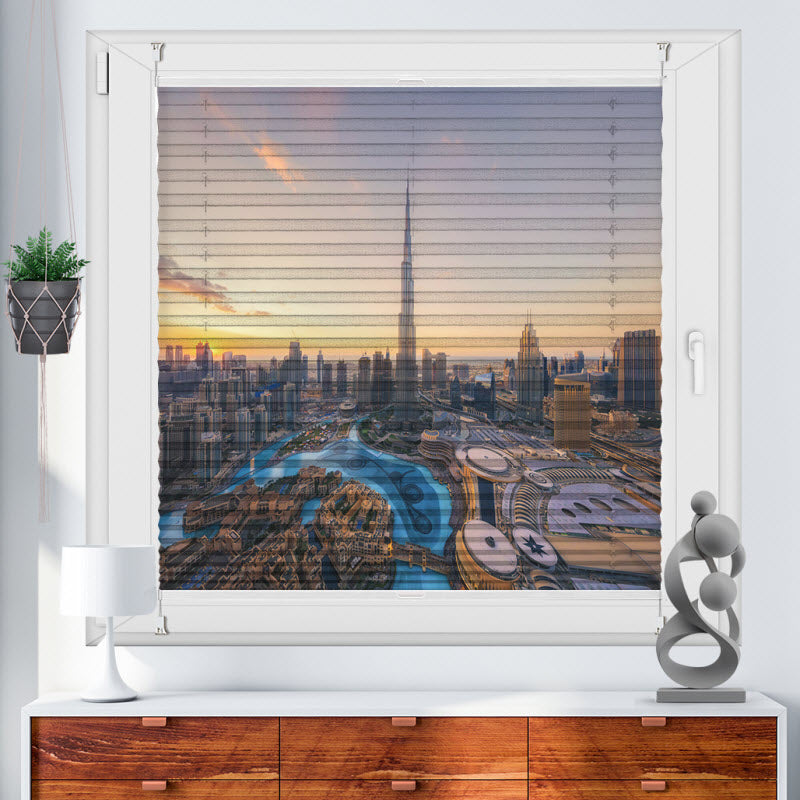 Plissee mit Motiv: Burj Khalifa - Dubai