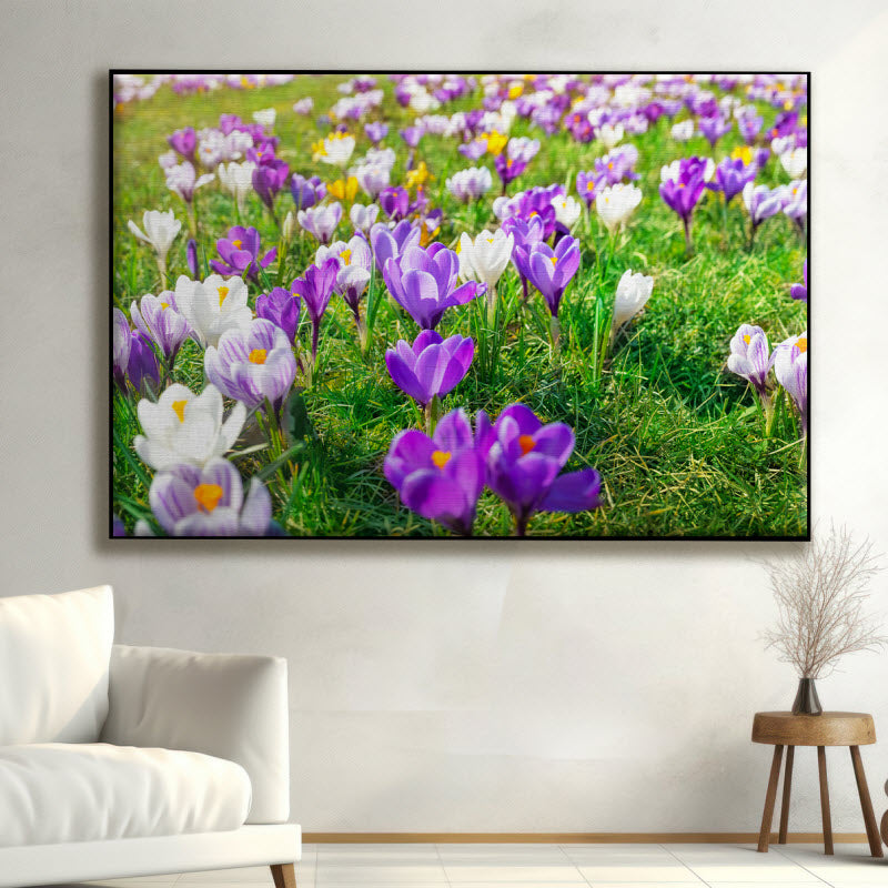 Textilspannrahmen mit Motiv: Frühlingsblumen