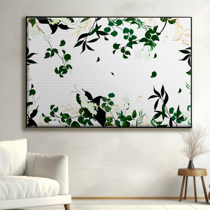 Akustikstoff mit Motiv: Botanischer Hintergrund