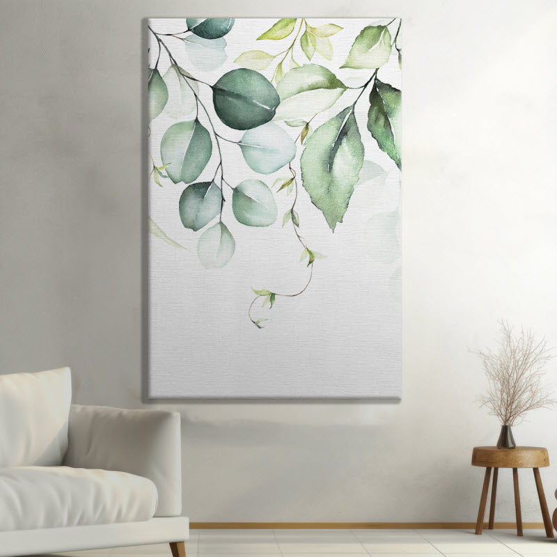 Leinwand mit Motiv: Grüne Blätter