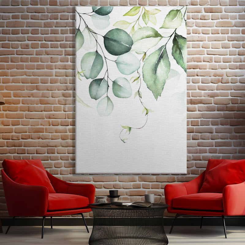 Leinwand mit Motiv: Grüne Blätter