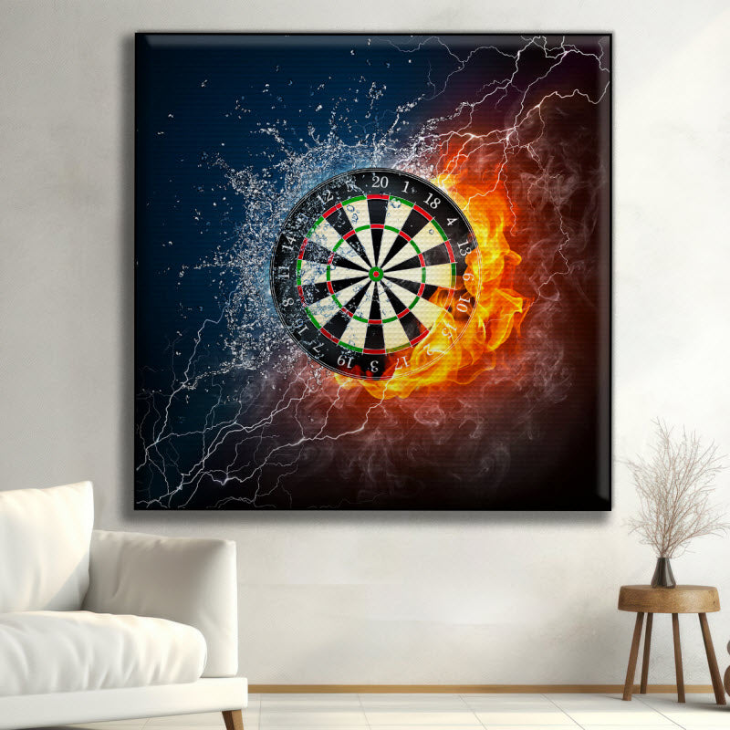 Akustikstoff mit Motiv: Dartscheibe