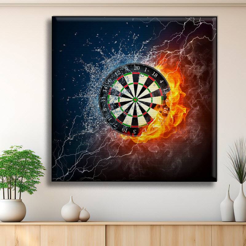 Akustikstoff mit Motiv: Dartscheibe