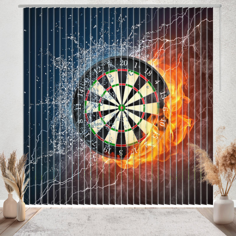 Lamellenvorhang mit Motiv: Dartscheibe