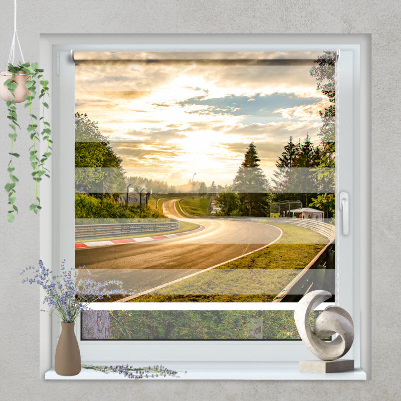 Klemmfix Doppelrollo mit Motiv: Sonnenuntergang am Galgenkopf