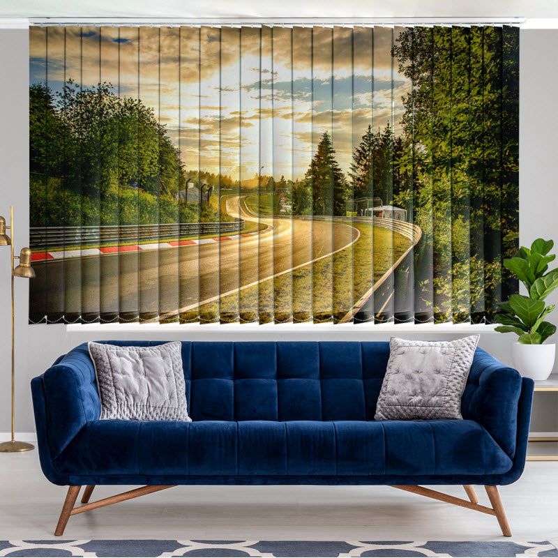 Lamellenvorhang mit Motiv: Sonnenuntergang am Galgenkopf