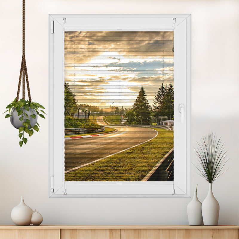 Plissee mit Motiv: Sonnenuntergang am Galgenkopf