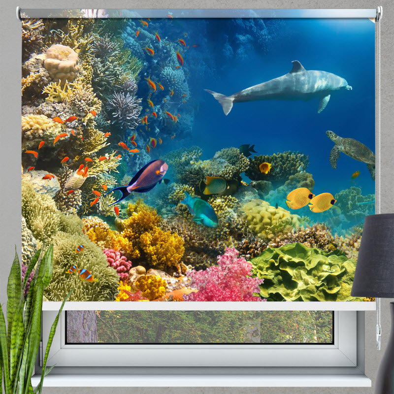 Rollo mit Motiv: Unterwassertiere V2