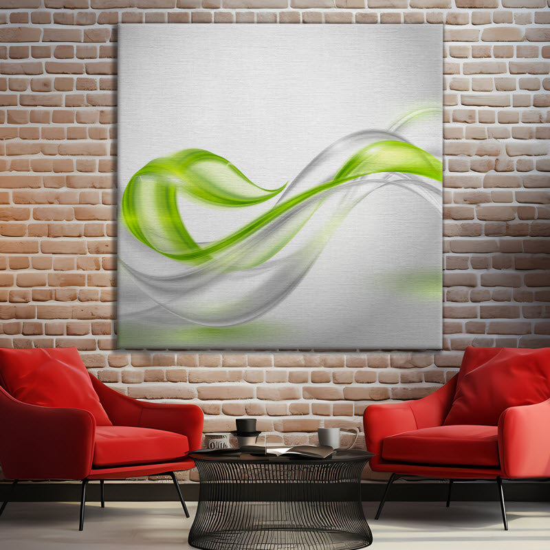 Leinwand mit Motiv: Abstrakte grüne Effekte