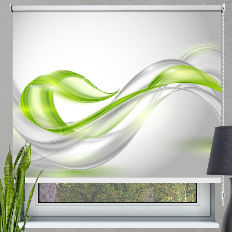 Rollo mit Motiv: Abstrakte grüne Effekte
