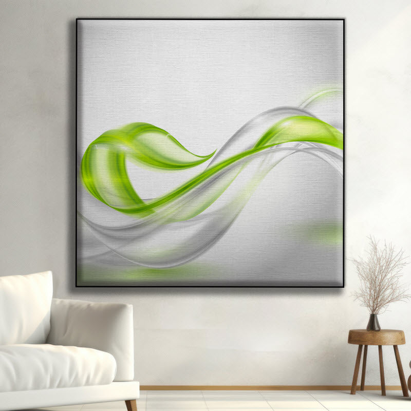 Textilspannrahmen mit Motiv: Abstrakte grüne Effekte