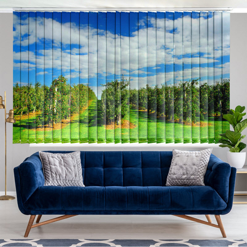 Lamellenvorhang mit Motiv: Apfelplantage