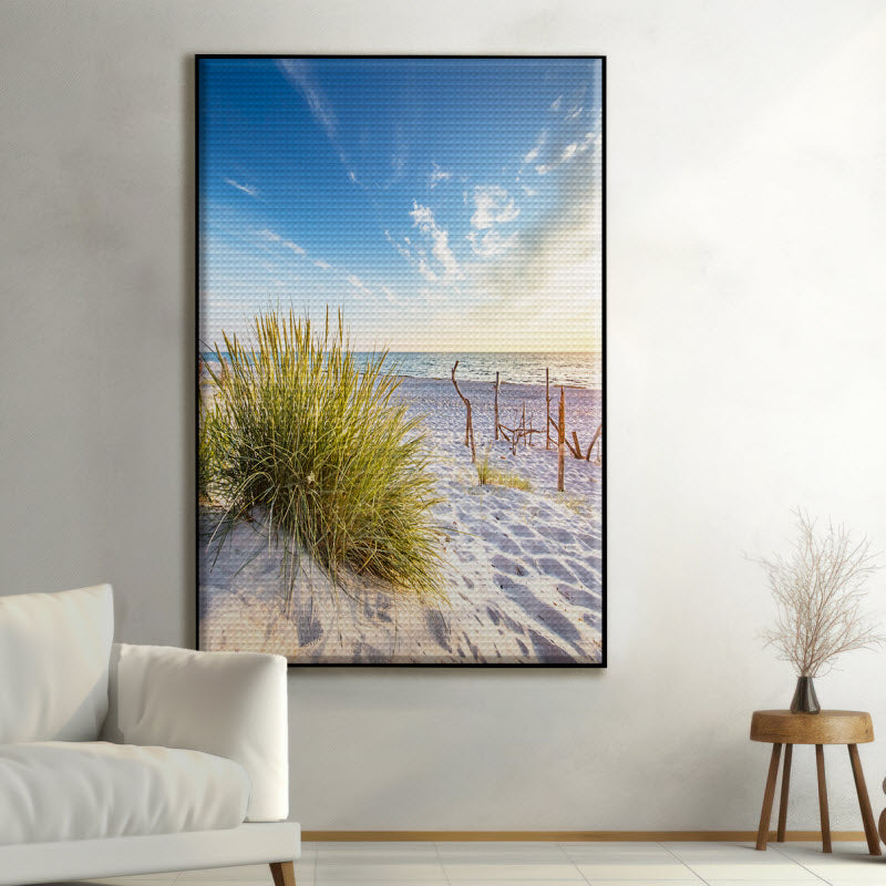 Akustikstoff mit Motiv: Ostsee Küste
