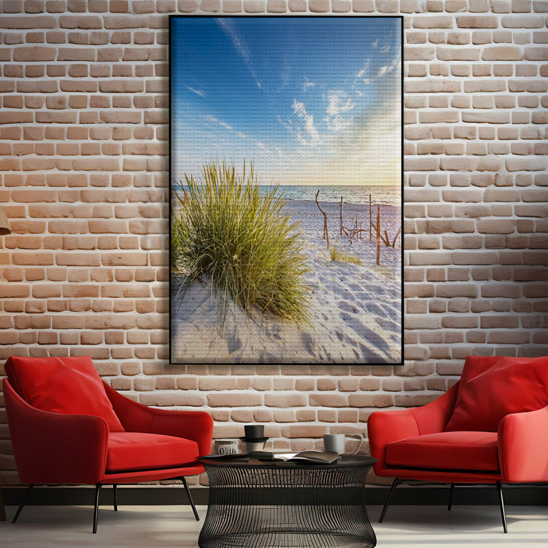 Akustikstoff mit Motiv: Ostsee Küste