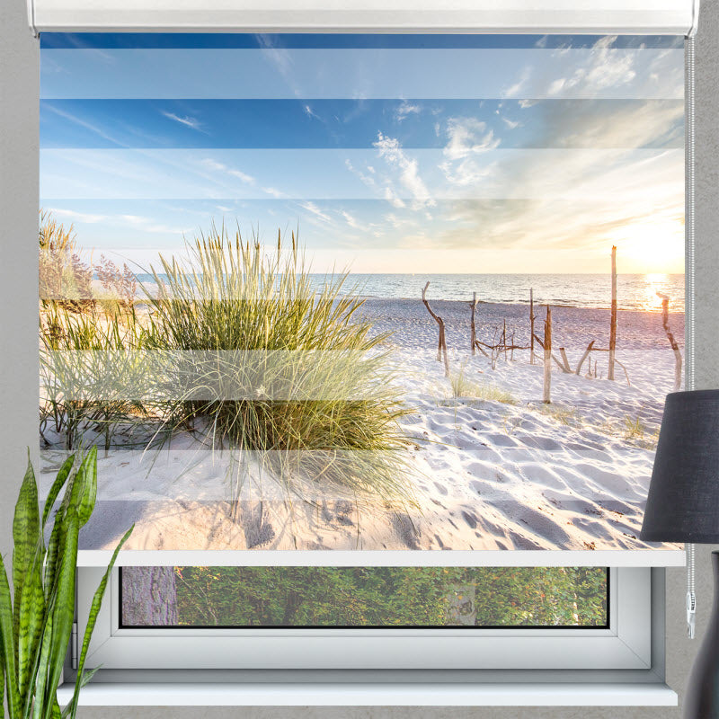 Doppelrollo mit Motiv: Ostsee Küste