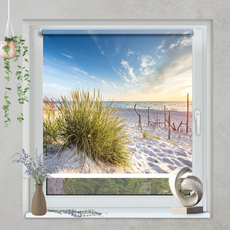 Klemmfix Rollo mit Motiv: Ostsee Küste