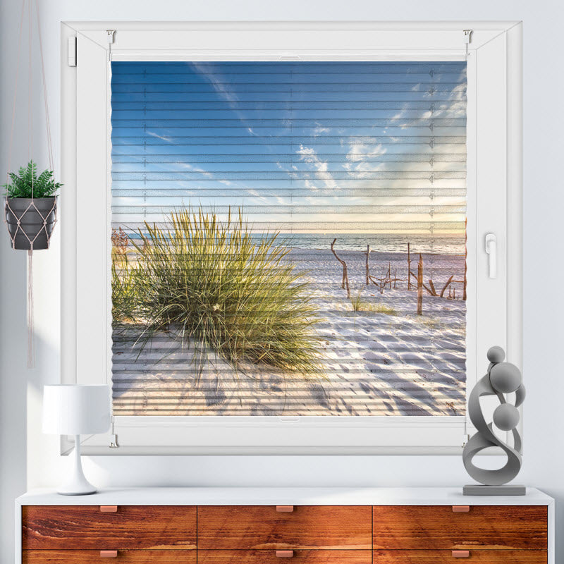 Plissee mit Motiv: Ostsee Küste