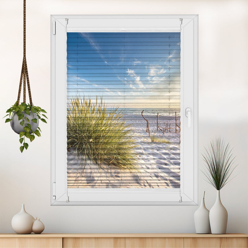 Plissee mit Motiv: Ostsee Küste