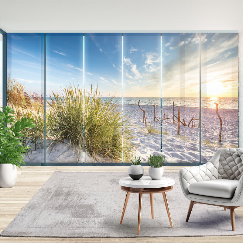 Schiebegardine mit Motiv: Ostsee Küste