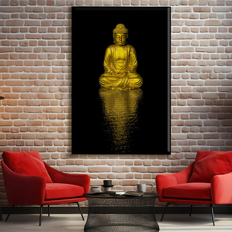 Akustikstoff mit Motiv: Buddha