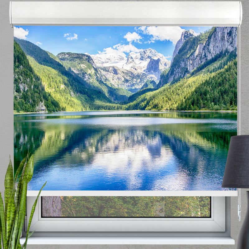 Kassettenrollo mit Motiv: See Gosausee