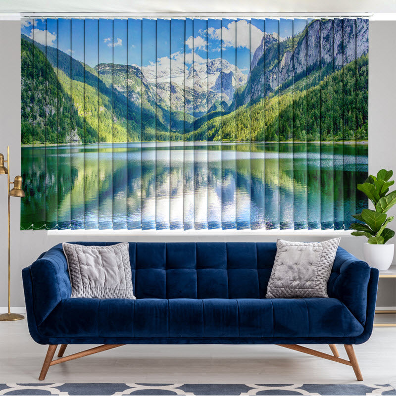 Lamellenvorhang mit Motiv: See Gosausee