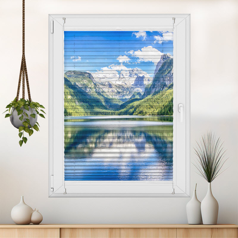 Plissee mit Motiv: See Gosausee