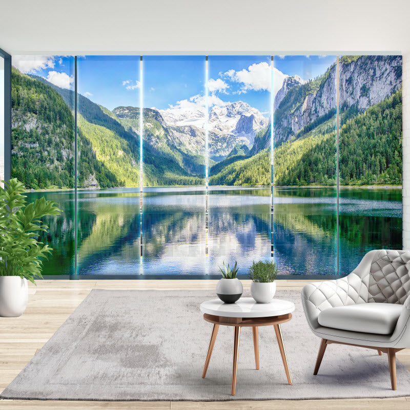 Schiebegardine mit Motiv: See Gosausee