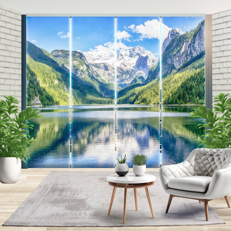 Schiebegardine mit Motiv: See Gosausee