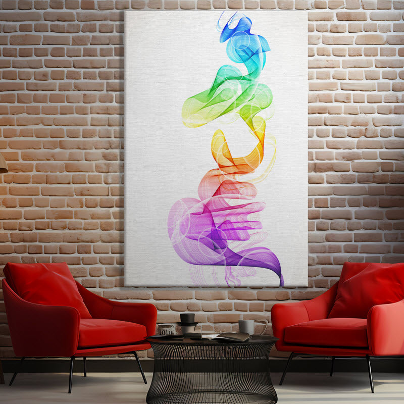 Leinwand mit Motiv: Bunte Rauchwellen