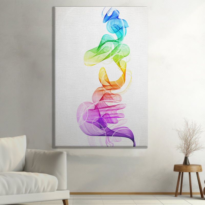 Leinwand mit Motiv: Bunte Rauchwellen