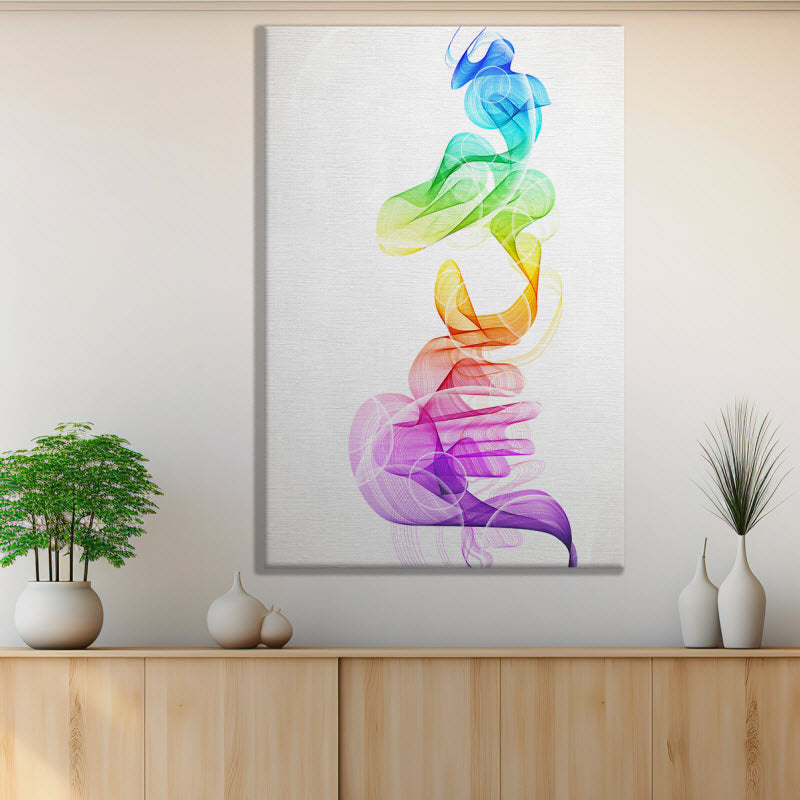 Leinwand mit Motiv: Bunte Rauchwellen