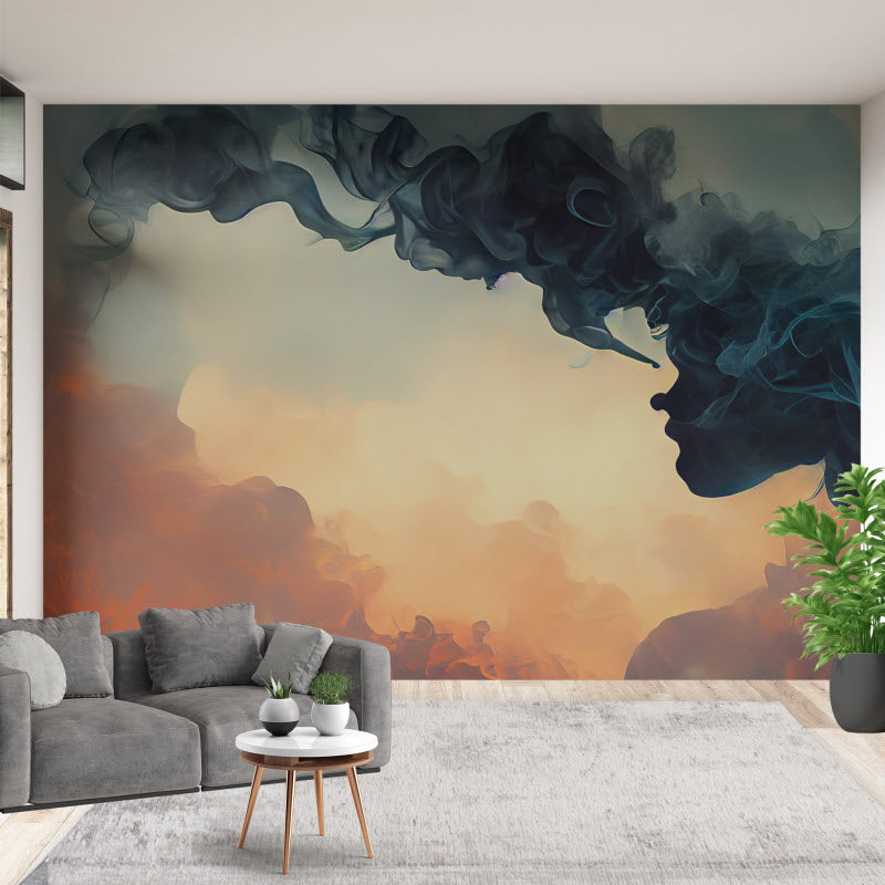 Tapete mit Motiv: Gemälde Rauch