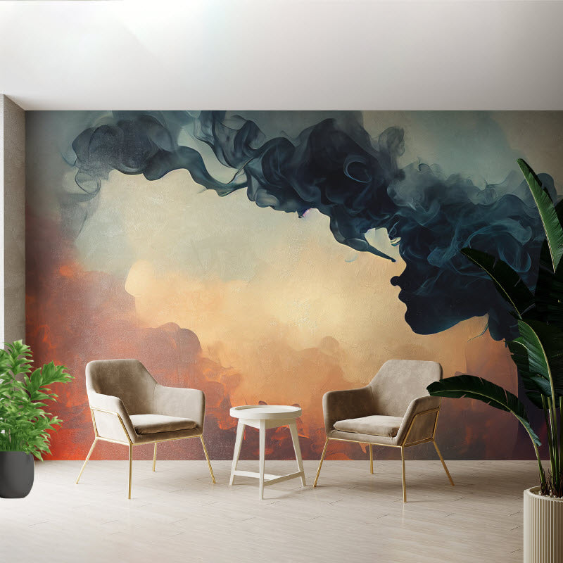 Tapete mit Motiv: Gemälde Rauch