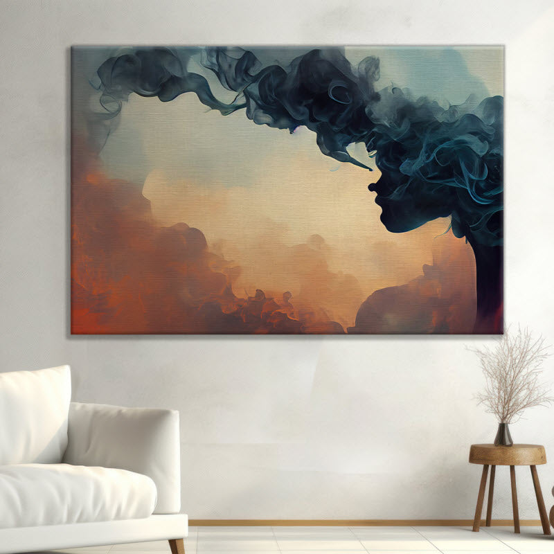 Leinwand mit Motiv: Gemälde Rauch