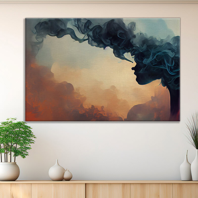 Leinwand mit Motiv: Gemälde Rauch