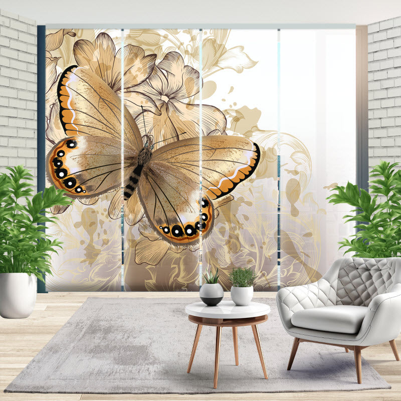Schiebegardine mit Motiv: Abstrakt Schmetterling