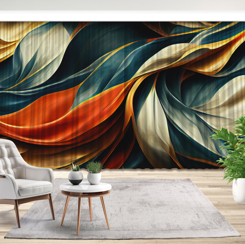 Fotovorhang: Abstrakte Textil Kunst