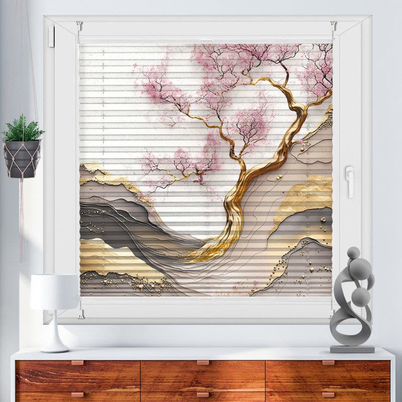 Plissee mit Motiv: Abstrakte Kunst